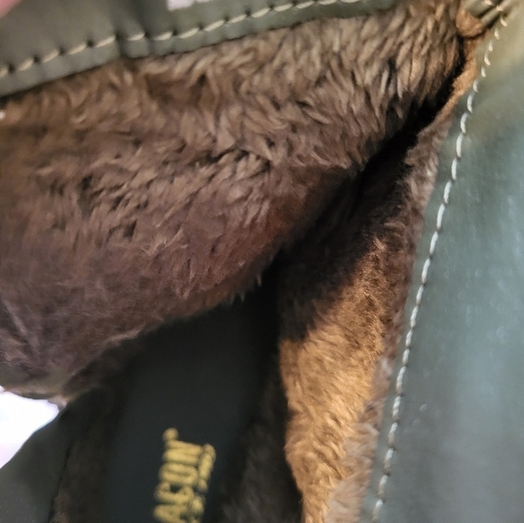 Beacon women's 8.5 olive Green leather ankle boots - Picture 9 of 15